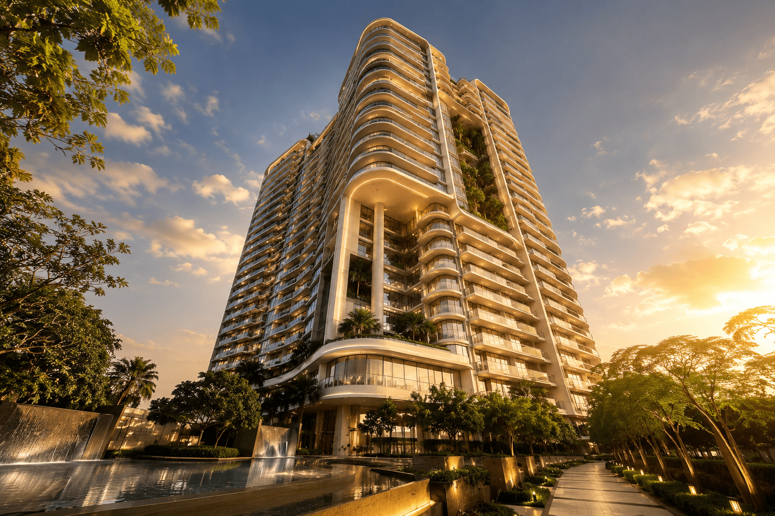 Ultra-luxury residential towers in Gurgaon reflecting the city's record-breaking premium housing market in 2026